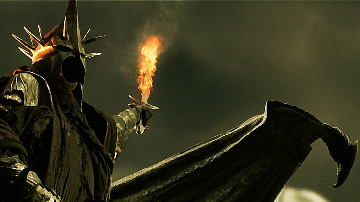 fire, Nazgûl, sword, The Lord Of The Rings, Witchking Of Angmar