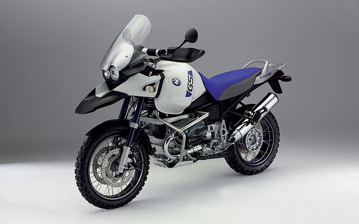 BMW R 1150 GS Adventure, white and blue motorcycle, Motorcycles, HD wallpaper