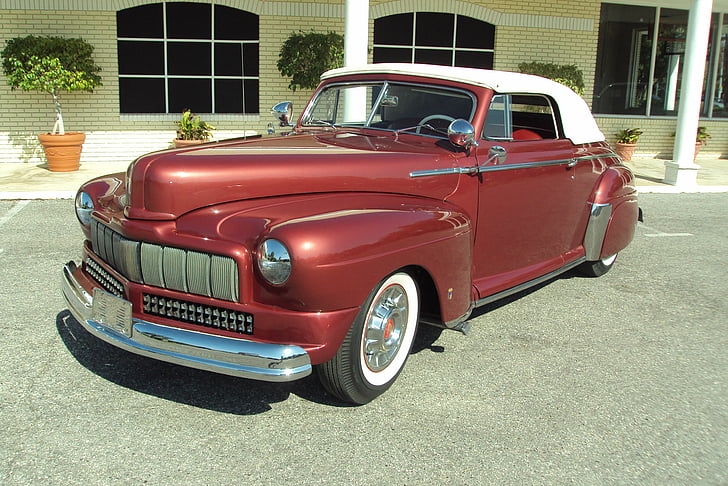 1947, barris, california, convertible, custom, mercury, retro, HD wallpaper