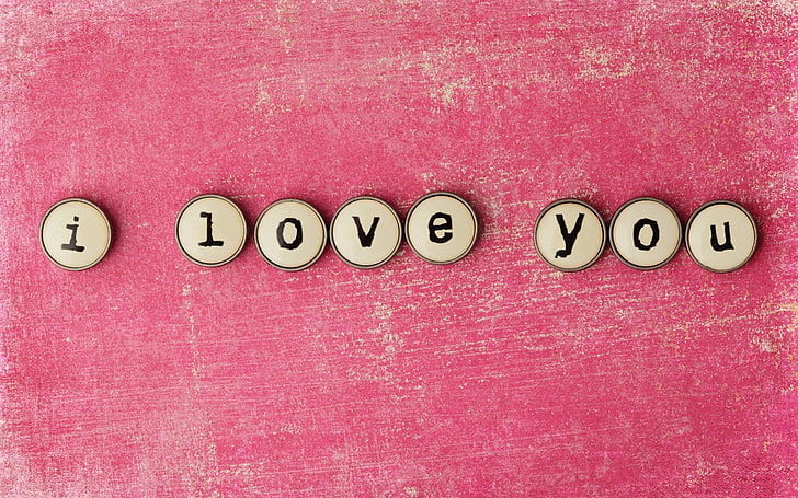HD wallpaper: Words Letters I Love You, i love you beads, pink, background  | Wallpaper Flare