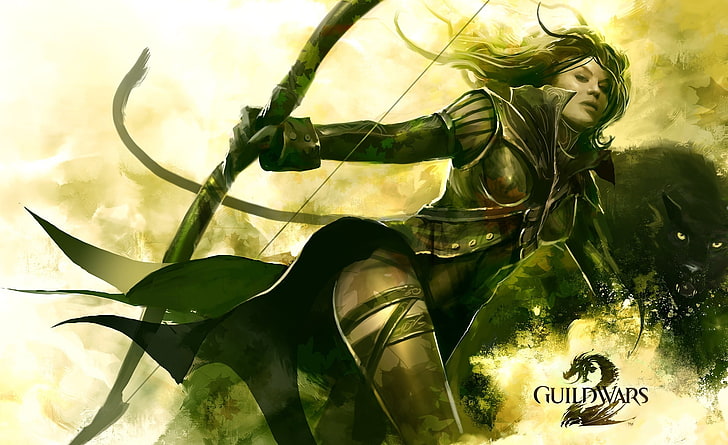 Guild Wars 2 Ranger, Guildwars 2 archer illustration, Games, guild wars 2 art