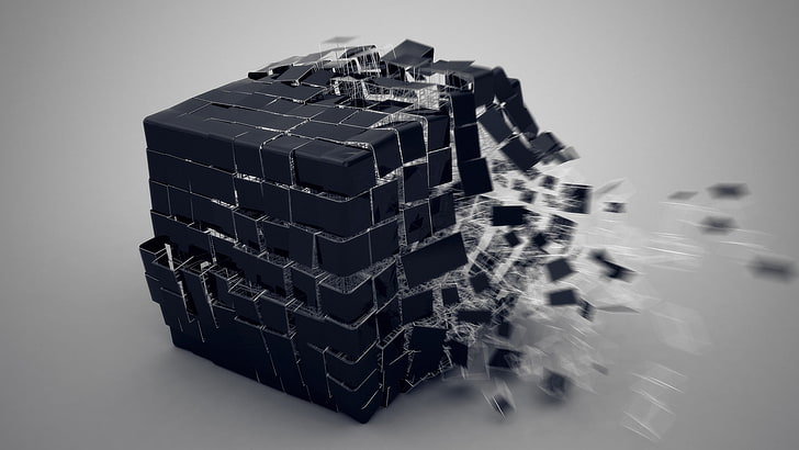 3d Black Cube Wallpaper Image Num 87