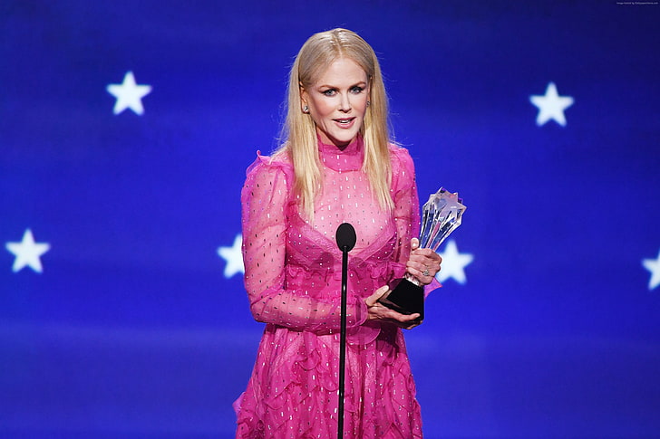 4k, Critics Choice Awards 2018, Nicole Kidman, dress, HD wallpaper