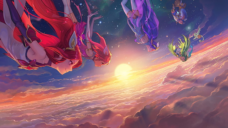 HD wallpaper anime girls Star Guardian Summoners Rift video game  characters  Wallpaper Flare