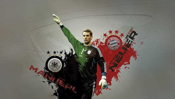Bayern Munich, Bundesliga, Manuel Neuer, soccer, HD wallpaper