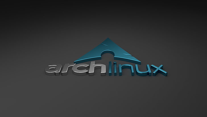 Archlinux logo, Arch Linux, communication, text, western script, HD wallpaper