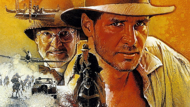 movies, Indiana Jones, Indiana Jones and the Last Crusade, Harrison Ford, HD wallpaper