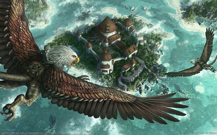 artwork, fantasy art, island, Pathfinder, RPG, Archeage, HD wallpaper