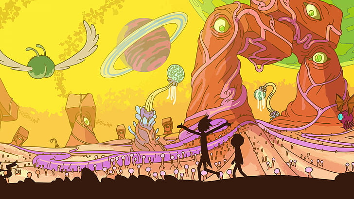 Rick and Morty opening scene, 3 season, best tv series, best animations movies, HD wallpaper