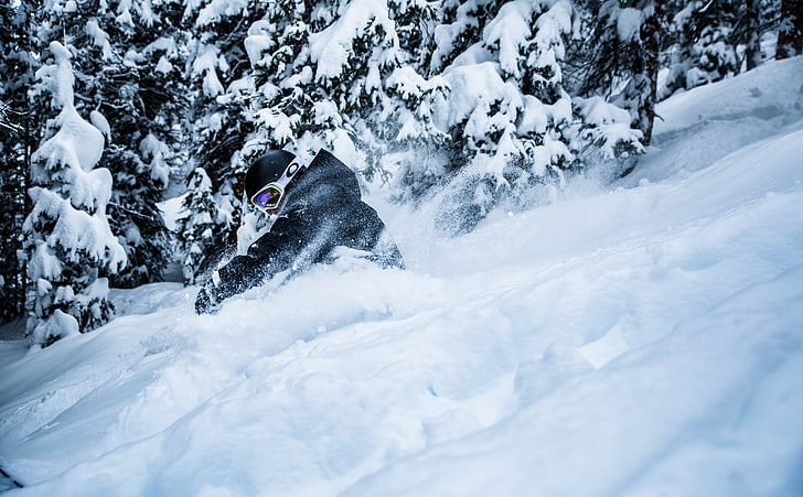 Copper Mountain Ski, men's black jacket, Sports, Skiing, Winter, HD wallpaper