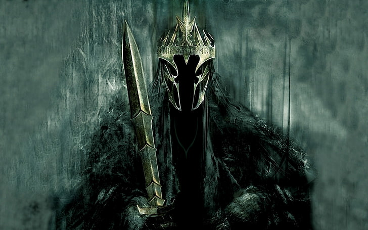 Abaddon digital wallpaper, horror, Witchking of Angmar, The Lord of the Rings, HD wallpaper
