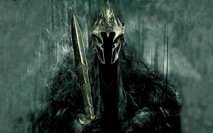 Witchking of Angmar, dark fantasy, The Lord of the Rings, fantasy art, HD wallpaper