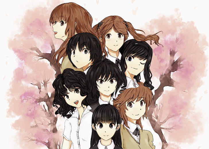 Anime, Amagami, Ai Nanasaki, Haruka Morishima, Kaoru Tanamachi, HD wallpaper