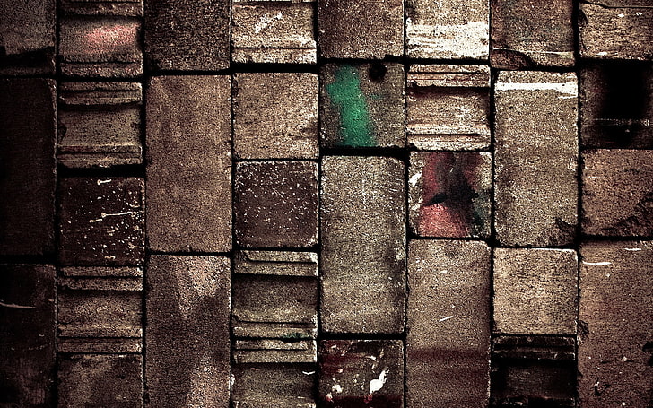 bricks, texture, full frame, backgrounds, no people, pattern, HD wallpaper