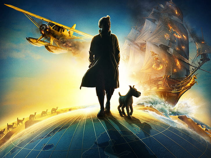 2011 The Adventures of Tintin, movies, HD wallpaper