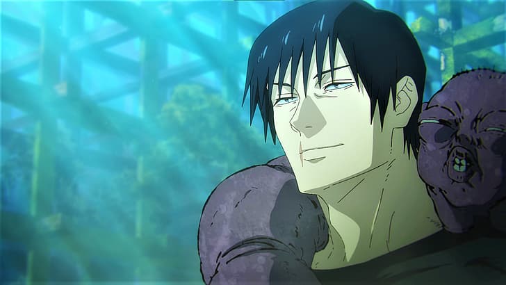 Jujutsu Kaisen, Fushiguro Toji, sunlight, scars, anime, Anime screenshot
