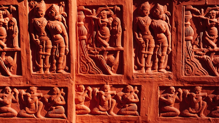 ancient, art, buddha, buddhism, carvings, culture, decoration, HD wallpaper