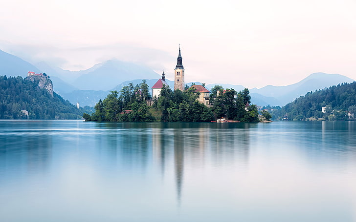 Lake Bled Near Capital Ljubljana In Slovenia Island In The Lake Center From The 17th Century Ultra Hd Wallpapers For Desktop Mobile Phones And Laptop 3840×2400, HD wallpaper