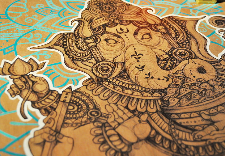 Lord Ganesha, Lord Vinayak, HD wallpaper
