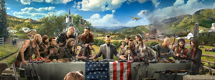 Far Cry 5, Far Cry 5 digital wallpaper, Games, far cry5, mountain