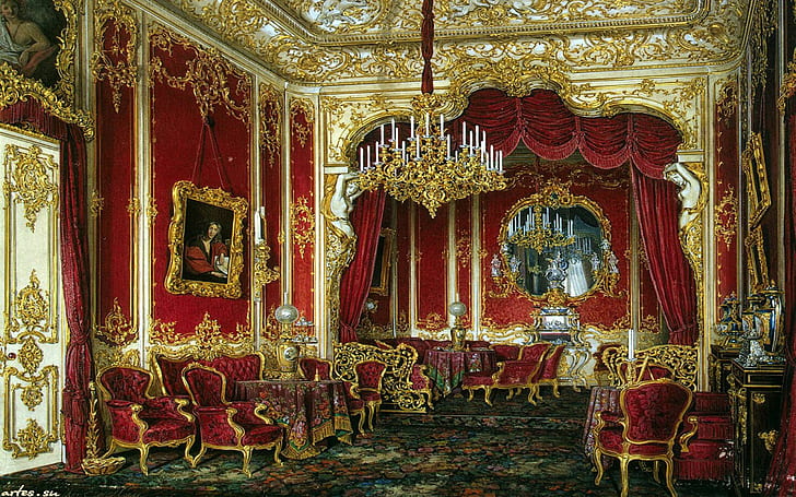 Hermitage, Boudoir Of The Empress Maria Alexandrovna Edward Hau, HD wallpaper