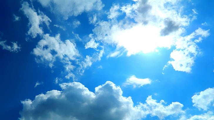 HD wallpaper: Wonderful Blue Sky, sunlight, color, nature, beautiful,  stunning | Wallpaper Flare