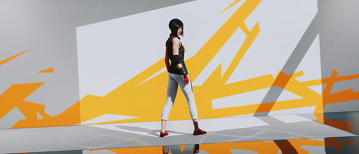 Mirrors Edge Catalyst 1440p abstract wallpaper RE by TheSyanArt on