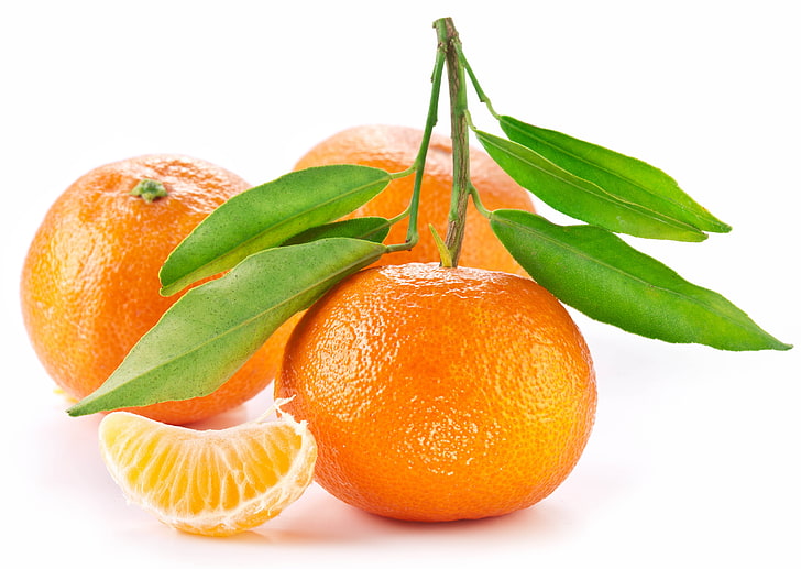 orange fruit, leaf, citrus Fruit, freshness, orange - Fruit, food, HD wallpaper
