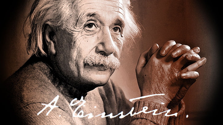 HD wallpaper: Albert Einstein, celebrity, adult, human body part, portrait  | Wallpaper Flare