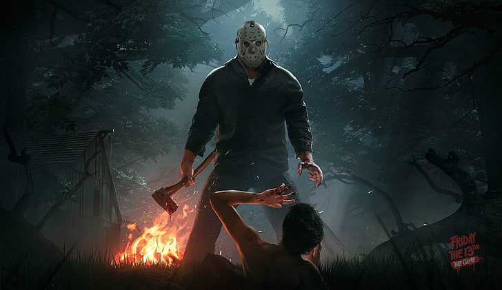 Friday the 13th Jason Voorhees digital wallpaper, Axe, Mask, 2016