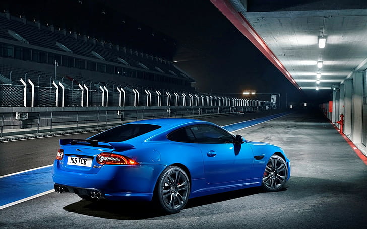 Jaguar, Jaguar XKR-S, blue cars