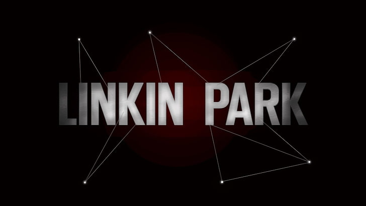 Linkin Park wallpaper, text, communication, black background, HD wallpaper