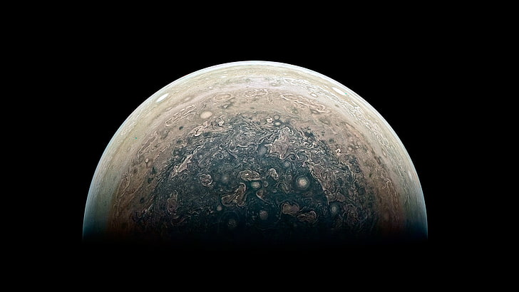gray and brown earth illustration, Jupiter, planet, space, NASA, HD wallpaper