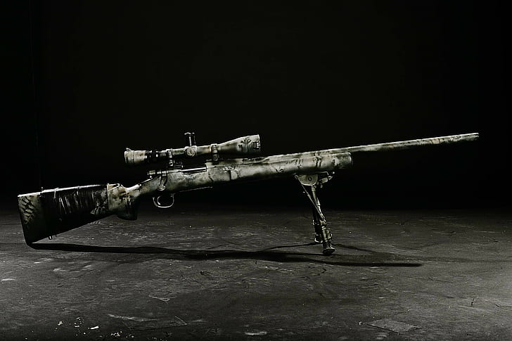 rifles, Remington, gun, scopes, M24 SWS, sniper rifle, HD wallpaper