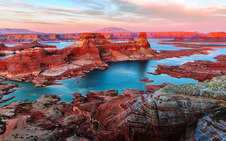 Lake Powell And Utah And Arizona In The United States Of America 4k Ultra Hd Desktop Wallpapers For Computers Laptop Tablet And Mobile Phones 3840х2400