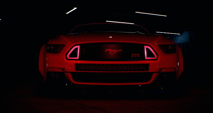 Need for Speed, red, Ford Mustang, transportation, mode of transportation, HD wallpaper