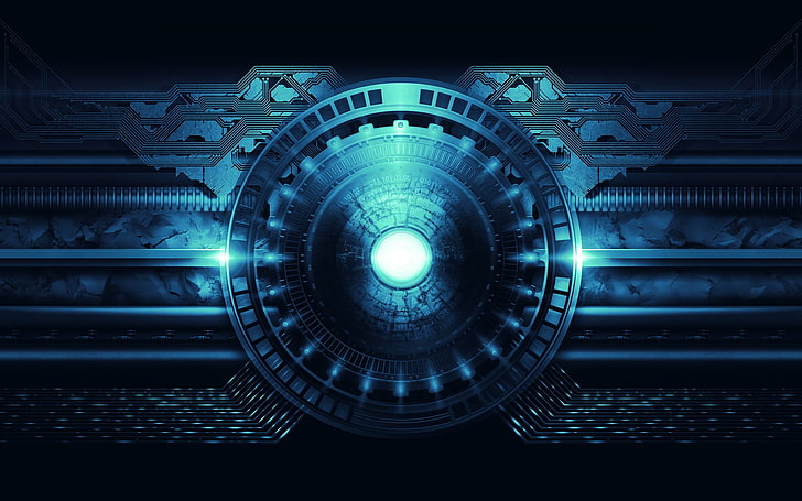 reactor digital wallpaper, abstract, science fiction, technology
