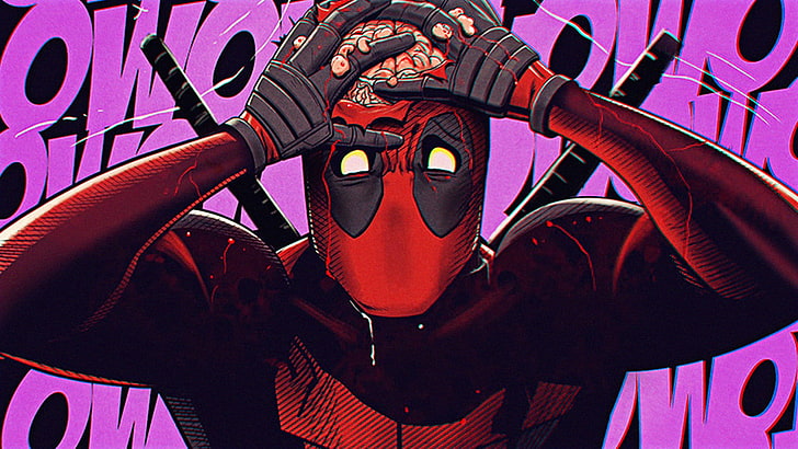 Deadpool, Deadpool 2, artwork, digital art, simple, Marvel Comics
