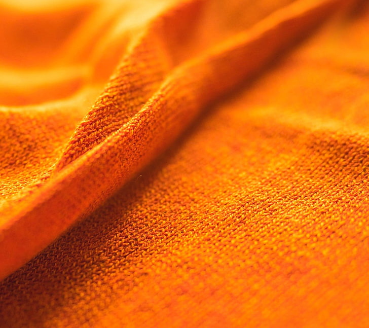 HD wallpaper: yellow, orange, cloth, macro, orange color, full frame,  close-up | Wallpaper Flare