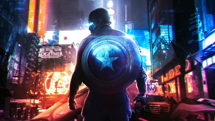 digital, digital art, artwork, Steve Rogers, Captain America, HD wallpaper