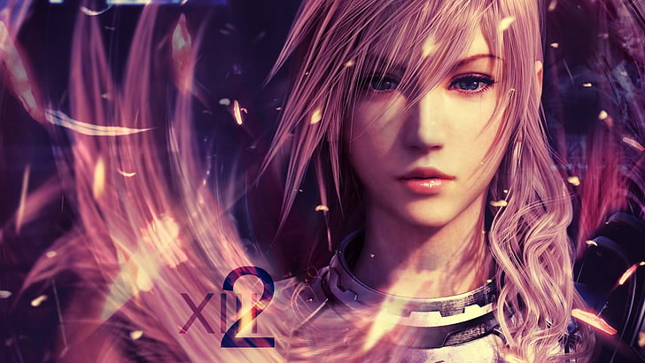 Final Fantasy Lightning digital wallpaper, Final Fantasy XIII-2