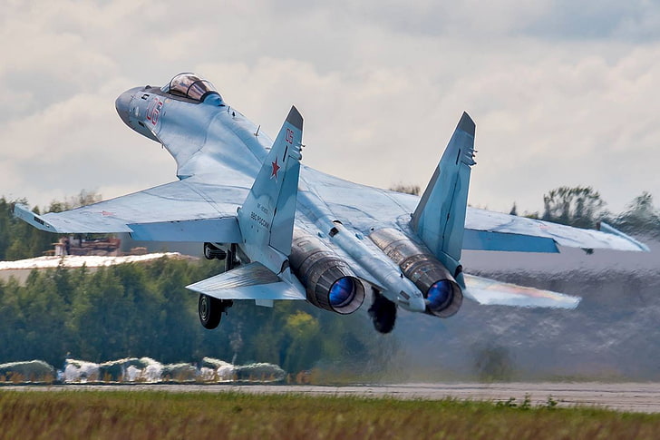 Sukhoi Su-35, Russian Air Force, aircraft, military aircraft, HD wallpaper