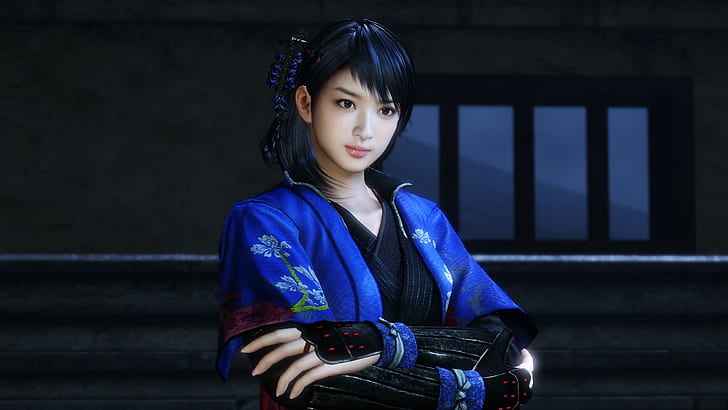 nioh, video games, one person, portrait, looking at camera