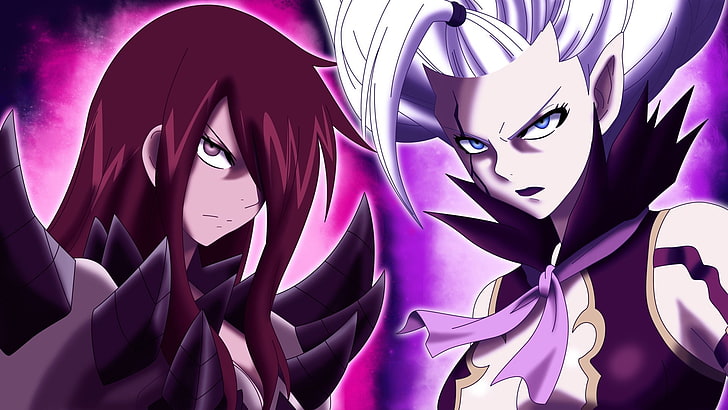 Fairytale Erza Scarlet and Mary Jane wallpaper, Anime, Fairy Tail, HD wallpaper