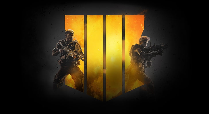 Call of Duty Black Ops 4, Games, indoors, orange color, adult, HD wallpaper