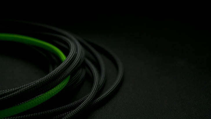 wires, green, HD wallpaper