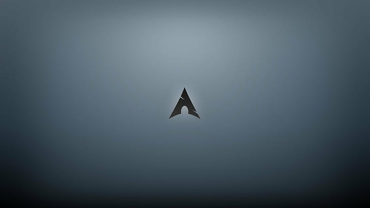 archlinux linux logo, no people, studio shot, vignette, flying