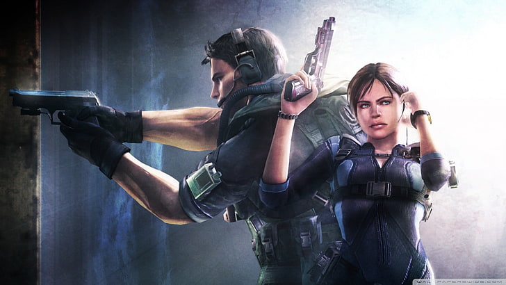 Resident Evil Revelation 1 poser, Jill Valentine, video games, HD wallpaper