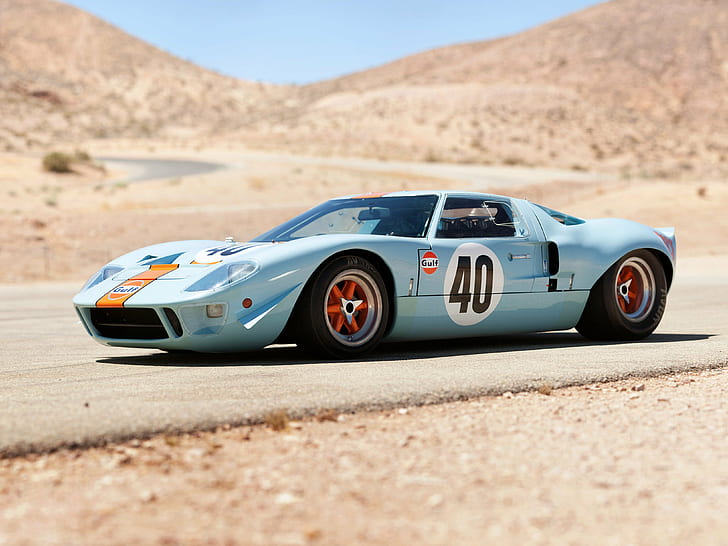 1968, 4000x3000, car, classic, ford, gt40, gulf, le mans, race, HD wallpaper