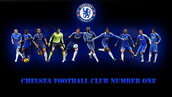 HD wallpaper: Chelsea Football Club pooster, team, emblem, players, number  one | Wallpaper Flare